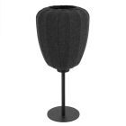 Grey table lamp fabric, Benji, with switch