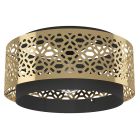 Brass retro ceiling light steel, Quincy