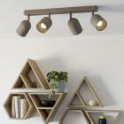 Brown vintage ceiling spotlight steel, Tjitte