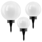 Black garden spike light plastic, Zora, 0,5W, 3000K LED, IP44, with switch