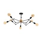 Black modern pendant light steel, Okke