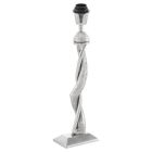 Nickel modern table lamp without shade aluminium, Mason, with switch