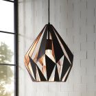 Black design pendant light metal, Acri