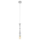 Wood pendant light white, Abel