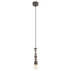 Wood pendant light black, Abel
