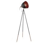 Copper modern tripod floor lamp metal, Maick, with pull switch