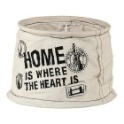 Gray Lampshade Noah, Fabric, Country