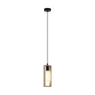Wood pendant light brown, Elroy
