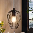 Black industrial pendant light metal, Kitana