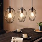 Black industrial pendant light metal, Kitana