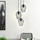 Black industrial pendant light metal, Kitana