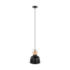 Black retro pendant light metal, Aditya