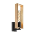 Wood wall light black, Elroy