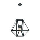Black industrial pendant light metal, Agnita
