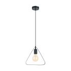 Black pendant light metal, Aida
