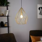 Golden industrial pendant light metal, Acri