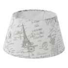 Gray Lampshade Noah, Fabric, Country