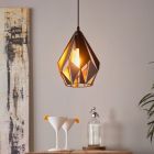 Black design pendant light metal, Acri