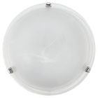 Chrome flush ceiling light glass, Alcor