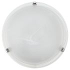 Chrome flush ceiling light glass, Alcor