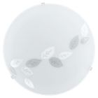 White flush ceiling light glass, Bada