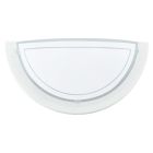 White modern wall light glass, Agena