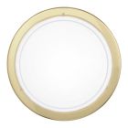 Golden flush ceiling light glass, Agena