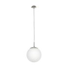 Nickel modern pendant light glass, Dave