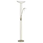 Bronze design reading floor lamp glass, Brava, with switch