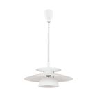 White design pendant light steel, Lariana
