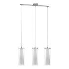 Chrome modern pendant light glass, Barceno