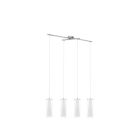Chrome modern pendant light glass, Barceno