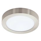 Nickel smart ceiling light plastic, Geraldo, 16,5W, warm to cold white adjustable LED, IP44