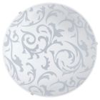 White flush ceiling light glass, Quivir