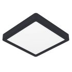 White flush ceiling light plastic, Geraldo, 17W, 3000K LED