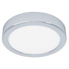 Chrome bathroom ceiling light plastic, Geraldo, 11W, 3000K LED, IP44