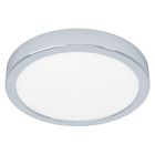 Chrome bathroom ceiling light plastic, Geraldo, 17W, 3000K LED, IP44