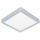 Chrome bathroom ceiling light plastic, Geraldo, 17W, 3000K LED, IP44