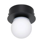 Black modern ceiling light steel, Escha, 3,3W, 3000K LED