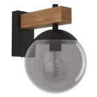 Grey modern outdoor light glass, Boris, IP44