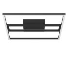 Black modern smart ceiling light aluminium, Cecilia, 21W, warm to cold white adjustable LED