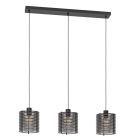 Black industrial pendant light wood, Randy