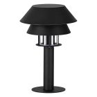 Black outdoor light steel, Cindy, IP65