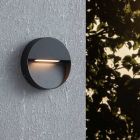 Black modern outdoor light aluminium, Lamar, 4,8W, warm to cold white adjustable LED, IP65