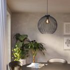Black industrial pendant light steel, Keimpe