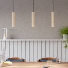 Beige modern pendant light steel, Vahid