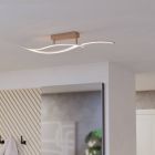 Brown design ceiling light steel, Tevin, 12W, 4000K LED
