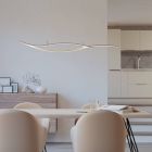 Brown design pendant light steel, Tevin, 20W, 4000K LED