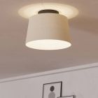 Black modern ceiling light fabric, Siham