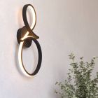 Black modern wall light aluminium, Thekla, 11,4W, 3000K LED